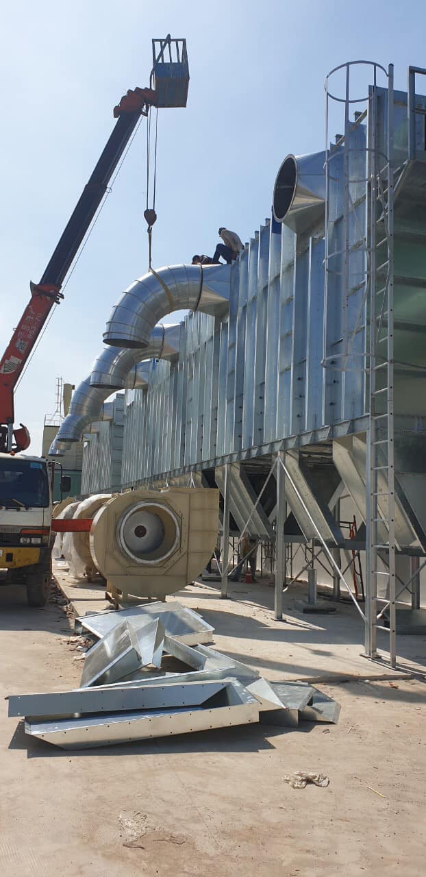 Thi công tháp khử mùi than hoạt tính Đồng Nai