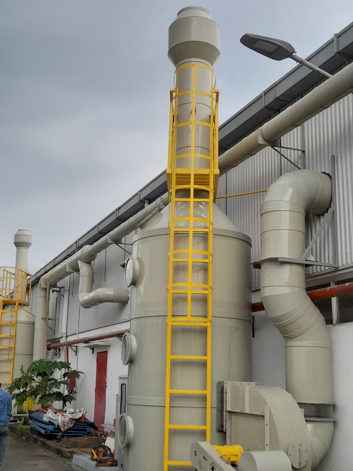 hệ thống tháp lọc hấp thụ