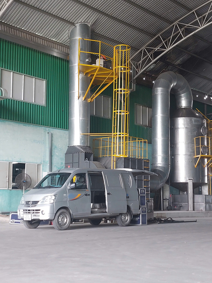 hệ thống tháp lọc hấp thụ công nghiệp
