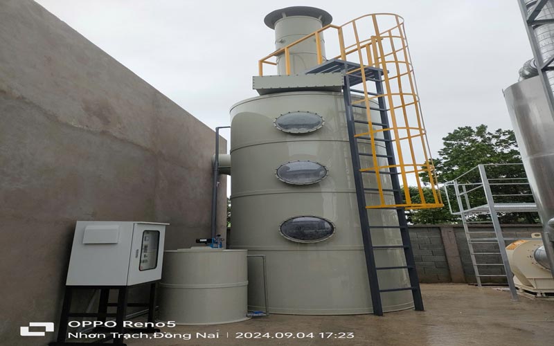 hệ thống xử lý khí thải lò hơi 2