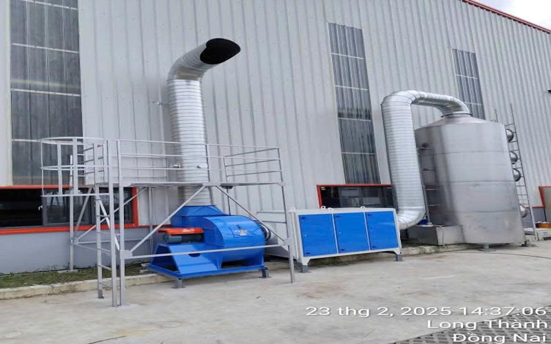 thi công hệ thống xử lý khí thải