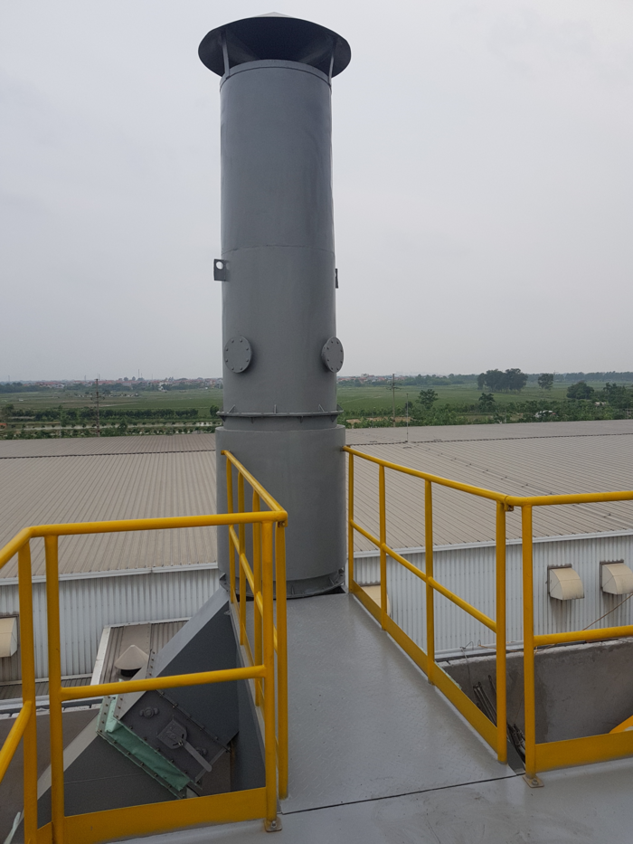 Tìm hiểu về tháp lọc xoáy xử lý khí thải